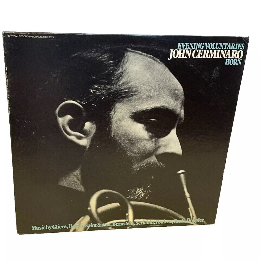 John Cerminaro Evening Voluntaries, Horn (Vinyl, 1981) Crystal S375 VG+ LP